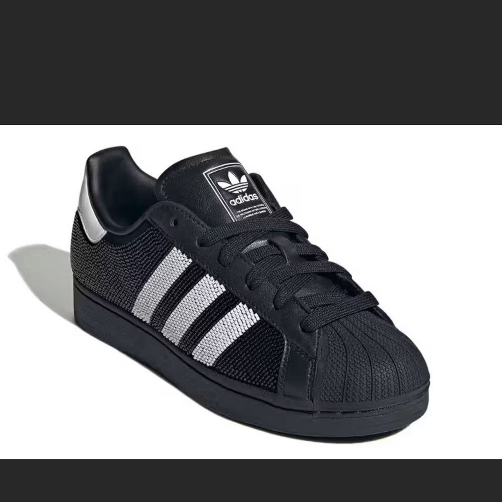 adidas Black & White Classic Limited Edition Beaded Sneakers - Picture 10 of 14